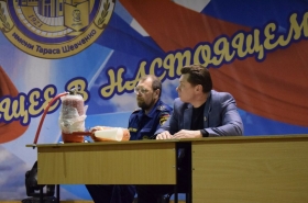 В ЛНУ имени Тараса Шевченко прошла открытая лекция на тему пожарной безопасности
