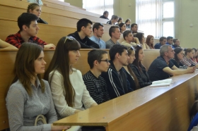 Председатель всероссийской организации патриотического воспитания молодежи провел лекцию для студентов ЛНУ имени Тараса Шевченко