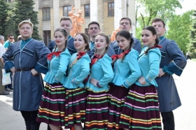 1500 колонной Шевченковский вуз принял участие в параде, посвященном Дню Победы