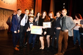 Луганская студенческая лига КВН поздравила всех коллег с праздником!