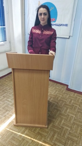 Презентация предвыборной программы кандидата в депутаты Молодежного Парламента ЛНР Марины Варченко 