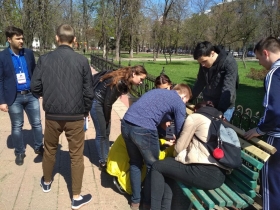 Студенты ЛНУ имени Тараса Шевченко приняли участие в квесте по памятным местам Луганска