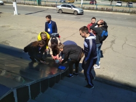 Студенты ЛНУ имени Тараса Шевченко приняли участие в квесте по памятным местам Луганска