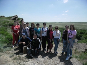 Студенты-экологи и преподаватели кафедры СПХ и экологии посетили заповедник «Провальская степь»