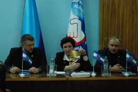 Российские общественные деятели встретились с представителями Общественной палаты ЛНР