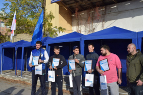 Студенты ЛГПУ приняли участие в праздновании Дня народного единства, организованном ОД «Мир Луганщине» 