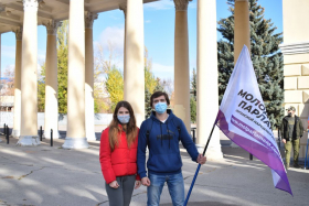 Студенты ЛГПУ приняли участие в праздновании Дня народного единства, организованном ОД «Мир Луганщине» 