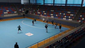 Сборная Луганского государственного педагогического университета продолжает выступать в зимнем городском чемпионате по мини-футболу 