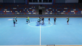 Сборная Луганского государственного педагогического университета продолжает выступать в зимнем городском чемпионате по мини-футболу 