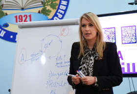 Депутат Государственной Думы Яна Лантратова посетила Луганский педуниверситет