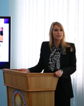 Депутат Государственной Думы Яна Лантратова посетила Луганский педуниверситет