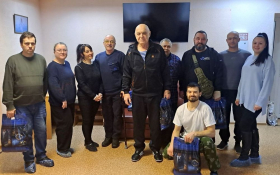 Волонтёры ЛГПУ поздравили участников СВО с Днём защитника Отечества